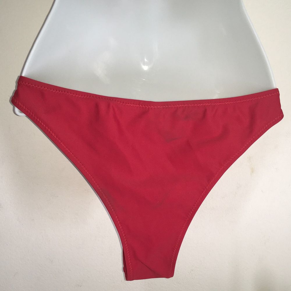 Reutter Solid Red Bikini Woman's Size Large - image 5
